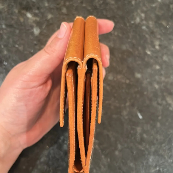 Celine Tri-fold Wallet Vintage 99 Macadam Pattern Leather/PVC Brown - Picture 11 of 13